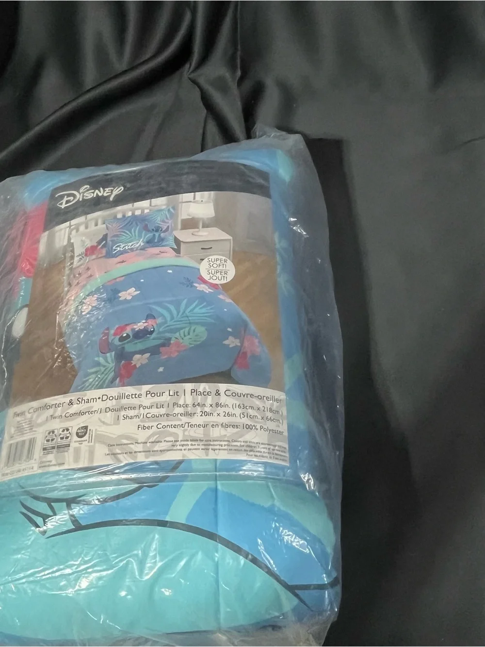 Disney Turquoise & Blue Stitch Tropical Comforter Set